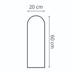 Polsterpaneel Magic Velvet Khaki 20 cm